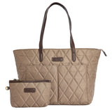 Barbour Quilted Tote Bag - Sand Dune