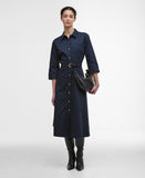 Barbour Saffron Midi Dress - Dark Navy