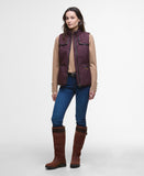 Barbour Dahlia Quilted Gilet - Black Cherry