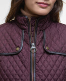 Barbour Dahlia Quilted Gilet - Black Cherry