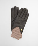 Barbour Deanna Leather Gloves - Brown/Camel
