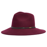 Barbour Tack Fedora Hat - Cabernet