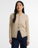 Barbour Pendle Knitted Cardigan - Honey/Birchwood Tartan