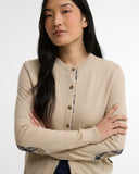 Barbour Pendle Knitted Cardigan - Honey/Birchwood Tartan