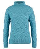 Barbour Burne Roll Neck Knit - Dewdrop