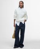 Barbour Hartland Crew Knitted Jumper - Cloud