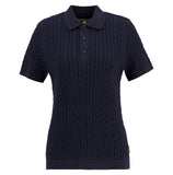 Barbour Hartland Knitted Polo - Navy