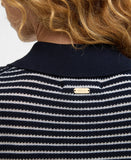 Barbour Inez Knitted Jumper - Dark Navy Stripe