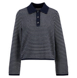 Barbour Inez Knitted Jumper - Dark Navy Stripe