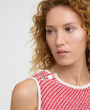 Barbour Amanda Knitted Vest - Poppy Red