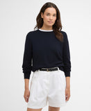 Barbour Oakley Crew Neck Jumper - Navy