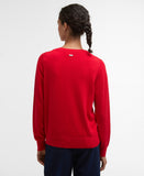 Barbour Oakley Crew Knit - Poppy Red