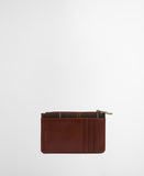 Barbour Alder Leather Card Holder - Brown/Classic
