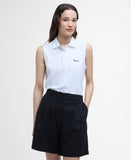 Barbour Bowford Sleevelesss Polo - White