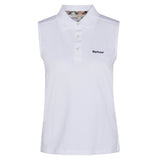 Barbour Bowford Sleevelesss Polo - White
