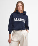 Barbour Northumberland Hoodie - Navy/White