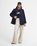 Barbour Northumberland Hoodie - Navy/White