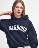 Barbour Northumberland Hoodie - Navy/White