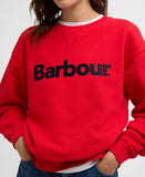 Barbour Hartland Logo Sweatshirt - Poppy Red