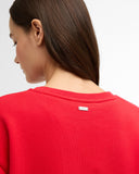 Barbour Hartland Logo Sweatshirt - Poppy Red