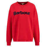 Barbour Hartland Logo Sweatshirt - Poppy Red