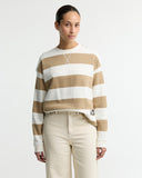 Barbour Eva Sweatshirt - Cloud/Warm Trench