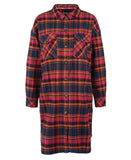 Barbour Cassley Longline Overshirt - Pumpkin Check