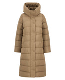 Barbour Freya Puffer Jacket - Military Brown/Hessian Tartan