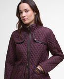 Barbour Dahlia Quilted Jacket - Black Cherry
