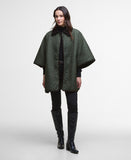 Barbour Oakham Quilted Cape - Olive