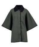 Barbour Oakham Quilted Cape - Olive