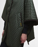 Barbour Oakham Quilted Cape - Olive