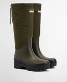 Barbour Marnie Quilted Tall Welly - Olive/Black
