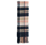 Barbour Vintage Plaid Scarf - Navy/Pink Rust