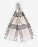 Barbour Tartan Scarf - Pink/Grey Tartan