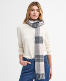 Barbour Tartan Scarf - Pink/Grey Tartan