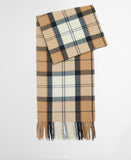 Barbour Hailestartan Scarf - Hessian Navy Tartan