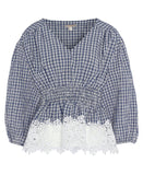 Barbour Glamis Top - Navy Check