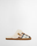 Barbour Claudia Tartan Mule Slipper - Hessian Tartan