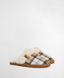 Barbour Claudia Tartan Mule Slipper - Hessian Tartan