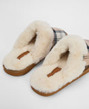 Barbour Claudia Tartan Mule Slipper - Hessian Tartan