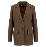 Barbour Elm Tailored Blazer- Military Brown