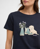 Barbour Brambles Tee - Navy