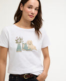 Barbour Brambles Tee - White
