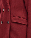 Barbour Marylin Tailored Wool Coat - Burgundy/Muted Cabernet Tartan