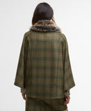 Barbour Flax Lily Wool Cape - Arabesque/Brown
