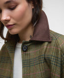 Barbour Flax Lily Wool Cape - Arabesque/Brown