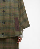 Barbour Flax Lily Wool Cape - Arabesque/Brown