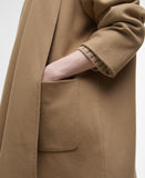 Barbour Clementine Wool Scarf Coat - Camel