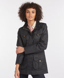 Barbour Winter Defence Wax Jacket - Navy